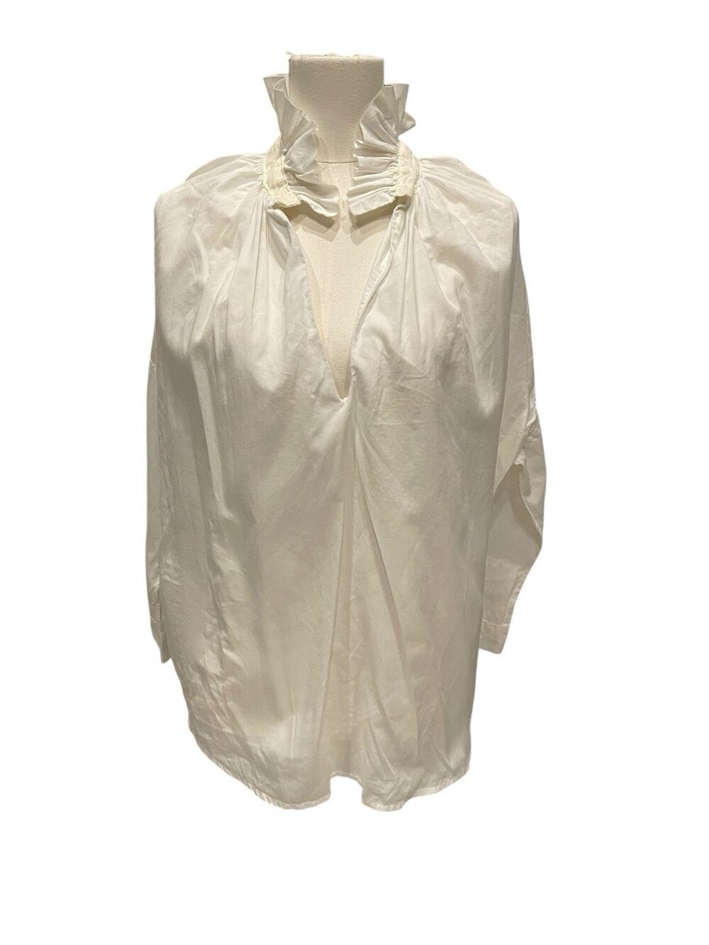 A SHIRT A THING Ruffled split Shirt M/L